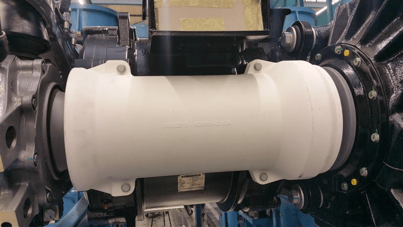 Axle Guard made from composite moulding